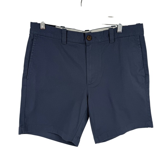 J.Crew Other - J.Crew Chino Shorts Mens 33 Navy Blue NEW 7 Inch Inseam Stretch Cotton L0923